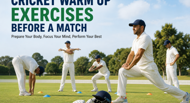 Cricket Warm Up Exercises Before a Match