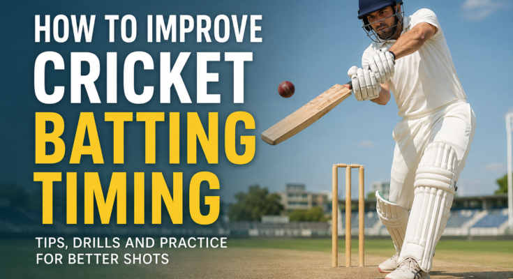 How to Improve Cricket Batting Timing