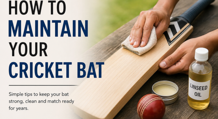 How to Maintain Your Cricket Bat
